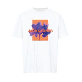 Jack & Jones Jcoflorals Tee Ss Crew Neck FST Beyaz Erkek T-shirt
