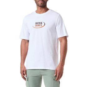 Jack & Jones Jcogradient Parlak Beyaz Tee SS Crew Neck Styd Erkek T-shirt