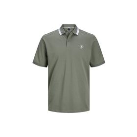 Jack & Jones Jcohass Logo SS LN Gri Polo Erkek T-shirt