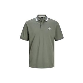 Jack & Jones Jcohass Logo SS LN Gri Polo Erkek T-shirt