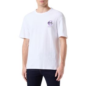 Jack & Jones Jcoholger Tee SS Beyaz Bisiklet Yaka Erkek T-shirt
