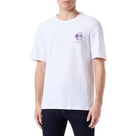 Jack & Jones Jcoholger Tee SS Beyaz Bisiklet Yaka Erkek T-shirt