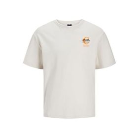 Jack & Jones Jcoholger Tee SS Moonbeam Bisiklet Yaka Erkek T-shirt