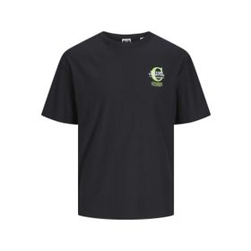 Jack & Jones Jcoholger Tee SS Siyah Bisiklet Yaka Erkek T-shirt