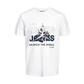 Jack & Jones Jcohunt Tee SS Crew Neck Beyaz Erkek T-Shirt