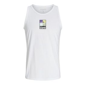 Jack & Jones Jcojj Colorfull Tanktop Beyaz Erkek T-shirt