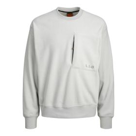 Jack & Jones Jcolab Sweat Crew Neck AW23 Gri Erkek Sweatshirt