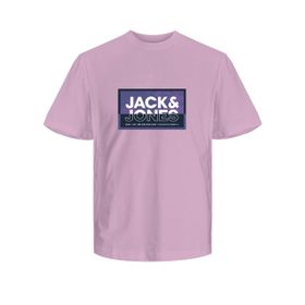 Jack & Jones Jcologan Summer Print Tee Crew Neck FST Lila Erkek T-shirt