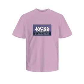 Jack & Jones Jcologan Summer Print Tee Crew Neck FST Lila Erkek T-shirt