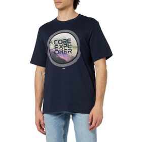Jack & Jones Jcologo Print Tee Ss Crew Neck FST Lacivert Navy Blazer Erkek T-shirt