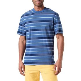 Jack & Jones Jcolotus Stripe Tee SS Mavi Ensign Blue Şeritler Taş Lacivert Rahatlatıcı Bisiklet Yaka Erkek T-shirt