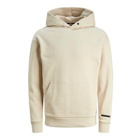 Jack & Jones Jcolunar Sweat Hood Kırık Beyaz Erkek Sweatshirt