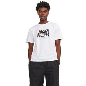 Jack & Jones Jcomap Logo Tee SS Crew Neck SN Beyaz Erkek T-shirt