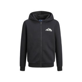 Jack & Jones Jcomountain Logo Hoodie Siyah Erkek Çocuk Sweatshirt