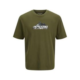 Jack & Jones Jcomountain Logo Tee Ss Cypress Bisiklet Yaka Erkek T-shirt