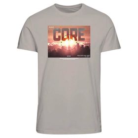 Jack & Jones Jcophoto Tee Ss FST Moonbeam Bisiklet Yaka Erkek T-shirt
