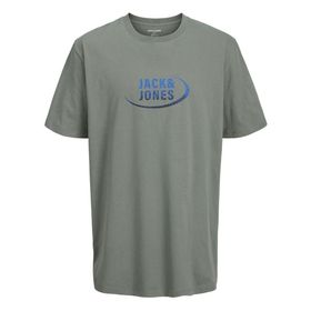 Jack & Jones Jcospiral Asfalt Tee Ss Crew Neck Styd Erkek T-shirt