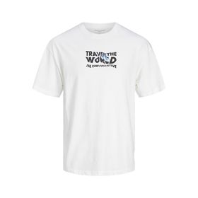 Jack & Jones Jcosplash Tee Ss Crew Neck Gc Beyaz Erkek T-shirt