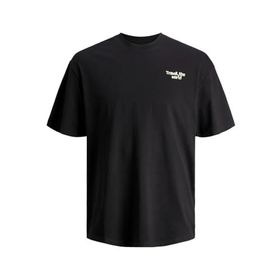 Jack & Jones Jcosplash Tee Ss Crew Neck Gc Siyah Erkek T-shirt