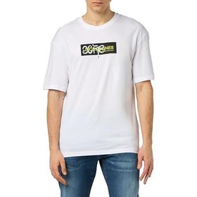 Jack & Jones Jcosummer Print Tee SS Beyaz Bisiklet Yaka Erkek T-shirt