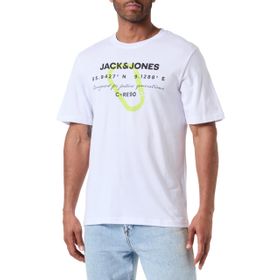 Jack & Jones Jcotext Cotton Beyaz Tee Ss Crew Neck FST Erkek T-shirt