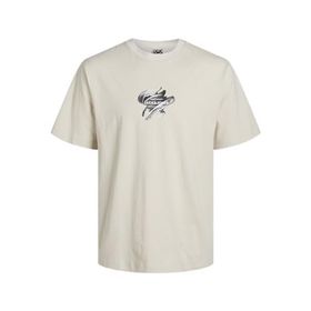 Jack & Jones Jcotint Tee Ss Crew Neck Kırık Beyaz Erkek T-shirt