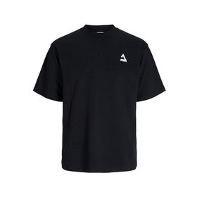 Jack & Jones Jcotriangle Summer Siyah Tee Ss Crew Neck Sn Erkek T-shirt