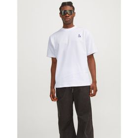 Jack & Jones Jcotriangle Summer Tee SS Crew Neck SN Beyaz Erkek T-shirt