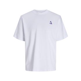 Jack & Jones Jcotriangle Summer Tee SS Crew Neck SN Beyaz Erkek T-shirt