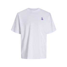 Jack & Jones Jcotriangle Summer Tee SS Crew Neck SN Beyaz Erkek T-shirt