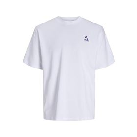 Jack & Jones Jcotriangle Summer Tee SS Crew Neck SN Beyaz Erkek T-shirt