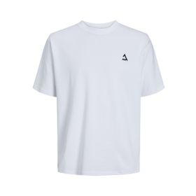 Jack & Jones Jcotriangle Tee SS Crew Neck SN Beyaz Erkek T-shirt