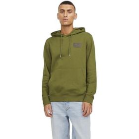 Jack & Jones Jcowaffle Backprint Sweat Hood Kırık Beyaz Erkek Sweatshirt