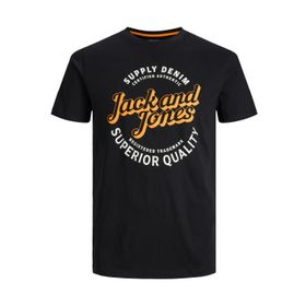 Jack & Jones Jimikk Tee Ss Crew Neck Siyah Erkek T-shirt