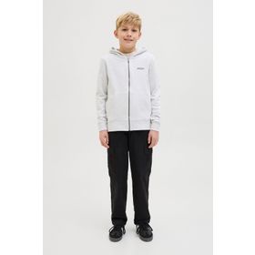 Jack & Jones JJ Beau Sweat Zip Hood JNR Gri Erkek Çocuk Sweatshirt