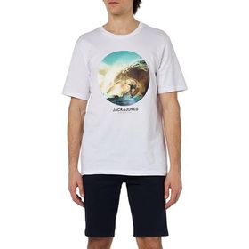 Jack & Jones Jjcellox Tee Ss Beyaz Bisiklet Yaka Erkek T-shirt
