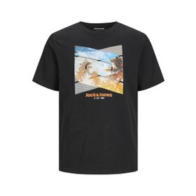 Jack & Jones Jjcellox Tee SS Siyah Bisiklet Yaka Erkek T-shirt