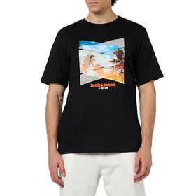 Jack & Jones Jjcellox Tee SS Siyah Bisiklet Yaka Erkek T-shirt