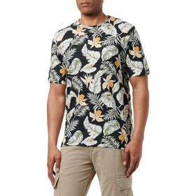 Jack & Jones Jjchill AOP Tee Ss Siyah Bisiklet Yaka Erkek T-shirt