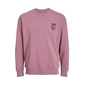 Jack & Jones Jjdirk Crew Neck Koyu Pembe Erkek Sweatshirt