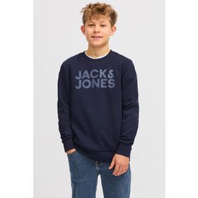 Jack & Jones JJE Corp Logo Crew Lacivert Erkek Çocuk Sweatshirt