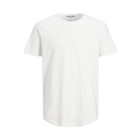 Jack & Jones Jjebasher Tee O-Neck Ss Noos Cloud Dancer Fit Reg Erkek T-shirt