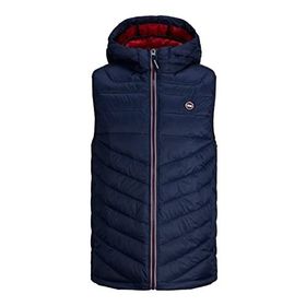 Jack & Jones Jjehero Bodywarmer Hood Navy Blazer Erkek Yelek