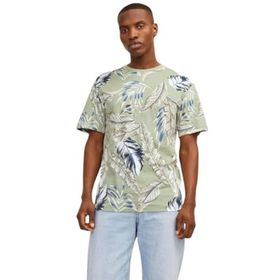 Jack & Jones Jjejeff Aop Tee SS SN Oil Green Erkek T-shirt