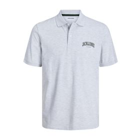 Jack & Jones Jjejosh Polo SS White Melange Erkek T-shirt