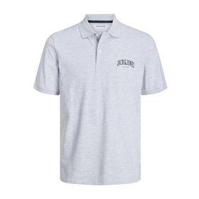 Jack & Jones Jjejosh Polo SS White Melange Erkek T-shirt