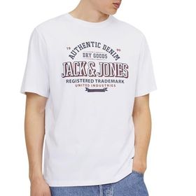 Jack & Jones Jjelogo Tee Ss O-Neck 2 Col Aw24 SN Beyaz Erkek T-shirt
