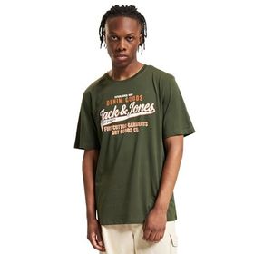 Jack & Jones Jjelogo Tee Ss O-Neck 2 Col Aw24 SN Kombu Green Erkek T-shirt