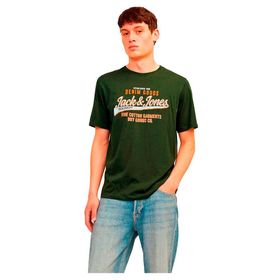 Jack & Jones Jjelogo Tee Ss O-Neck 2 Col Aw24 SN Kombu Green Erkek T-shirt