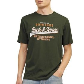 Jack & Jones Jjelogo Tee Ss O-Neck 2 Col Aw24 SN Kombu Green Erkek T-shirt